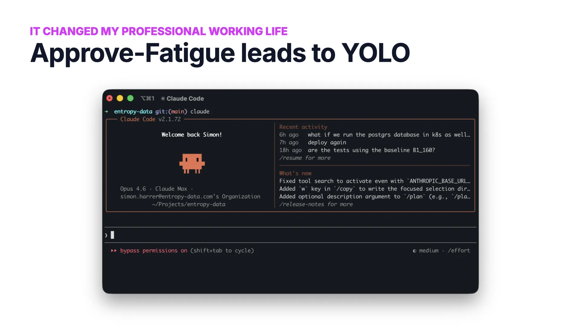 Slide 15 : le mode YOLO
