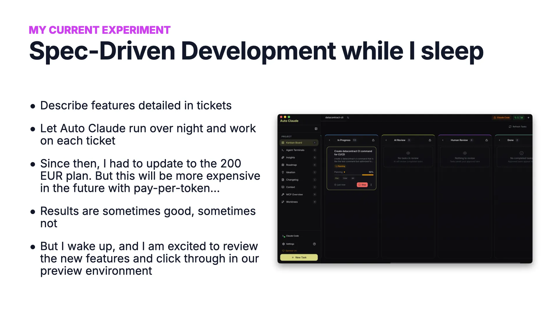 Slide 25 : spec-driven development