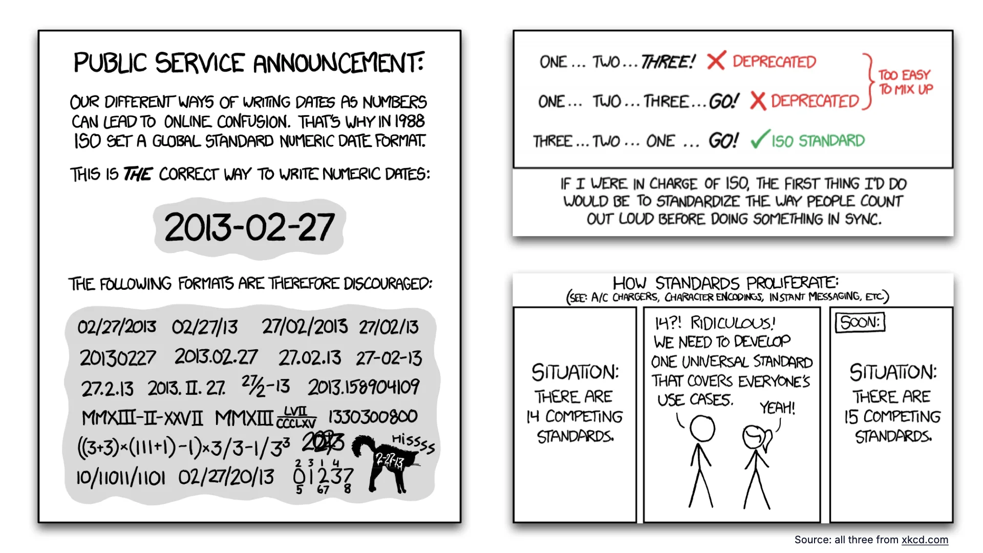 Diapositive 11&nbsp;: le XKCD sur les standards