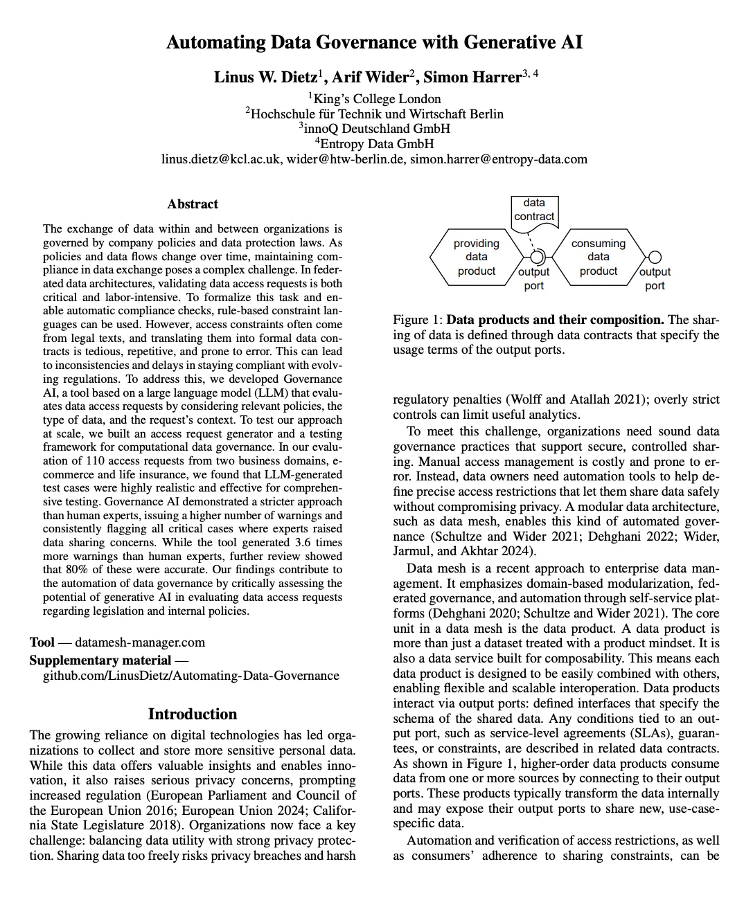 Paper de investigación sobre Data Contracts aceptado en ICWS 2026